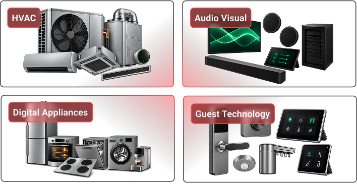 HVAC, AV, Appliances and Guest Tech systems